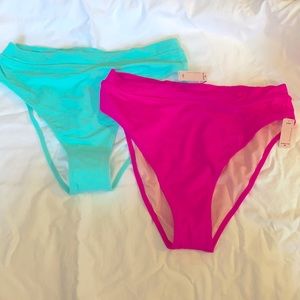 High rise swim bottoms NWT